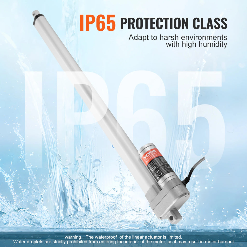 12V Linear Actuator 3000N 20" Stroke IP65 Waterproof + Bracket Linear Actuator Vue