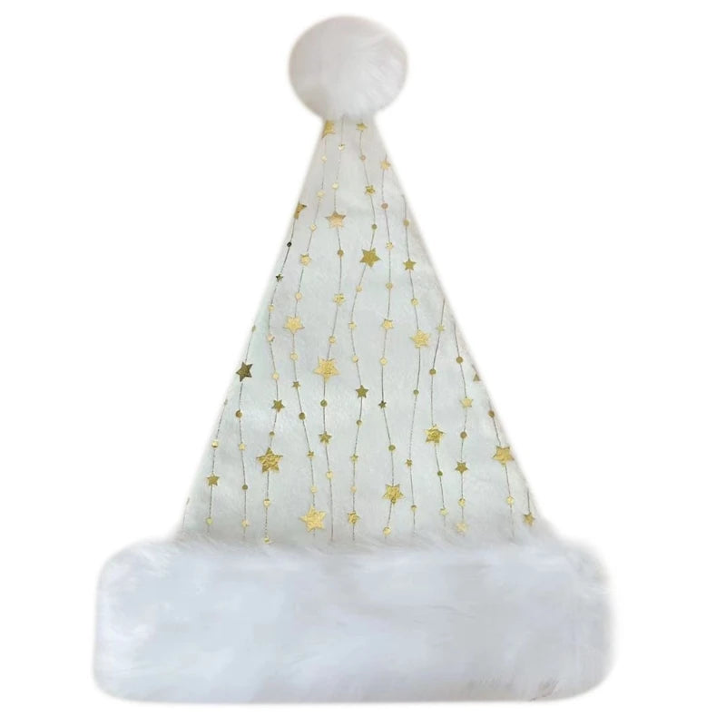 Kids Plush Elf Hat with Bell – Christmas Santa Helper Cap Kids Holiday Hat Vue 31x47CM AS SHOWM