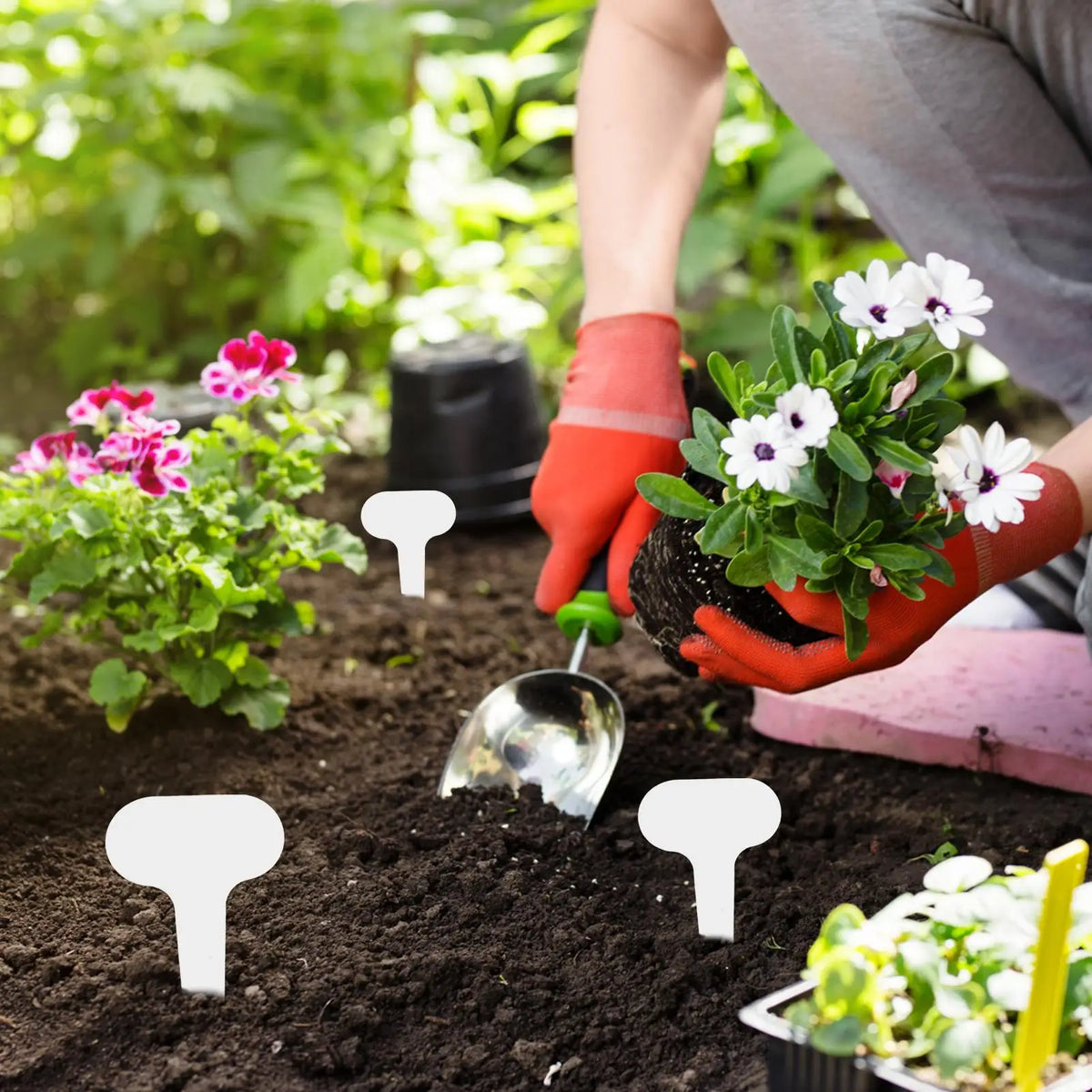 Garden Tags Writable Sturdy Markers Garden Tags for Potted Plants for Balcony Vegetable Plots Flower Pots Shrubs Gardeners Vue