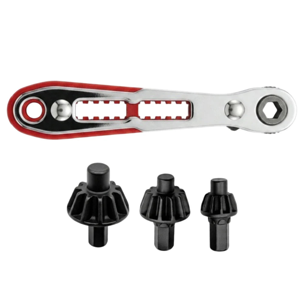 Right Angle Ratchet Screwdriver & Drill Chuck Key Wrench Set Ratchet Chuck Key Wrench Vue