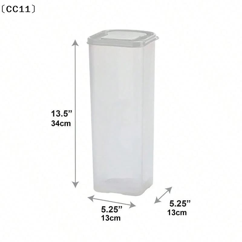 Empty Airtight Bread Box Kitchen Cabinet Plastic Food Container Toast Vue