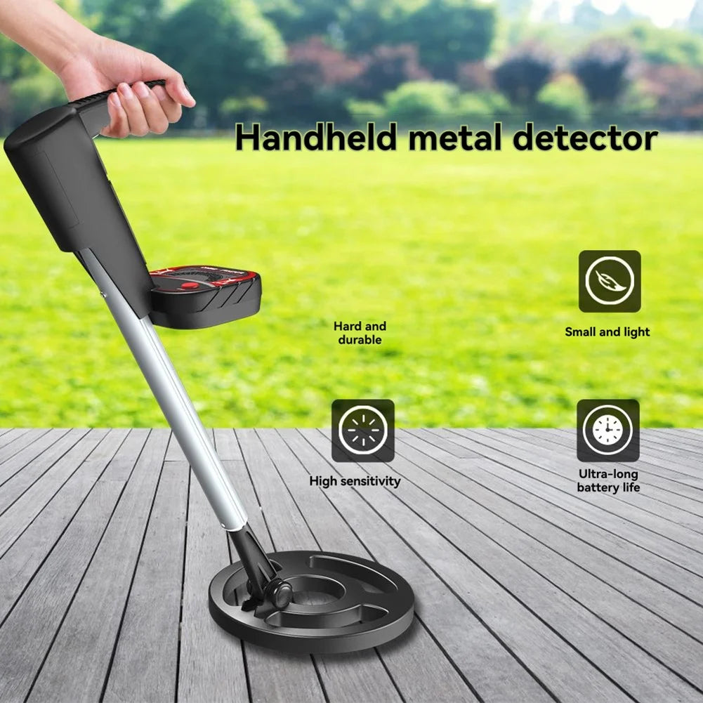 ABKW-Kids Beach Toys Hand Held Scientific Metal Detector Underground Treasure Hunter School Experiment Vue