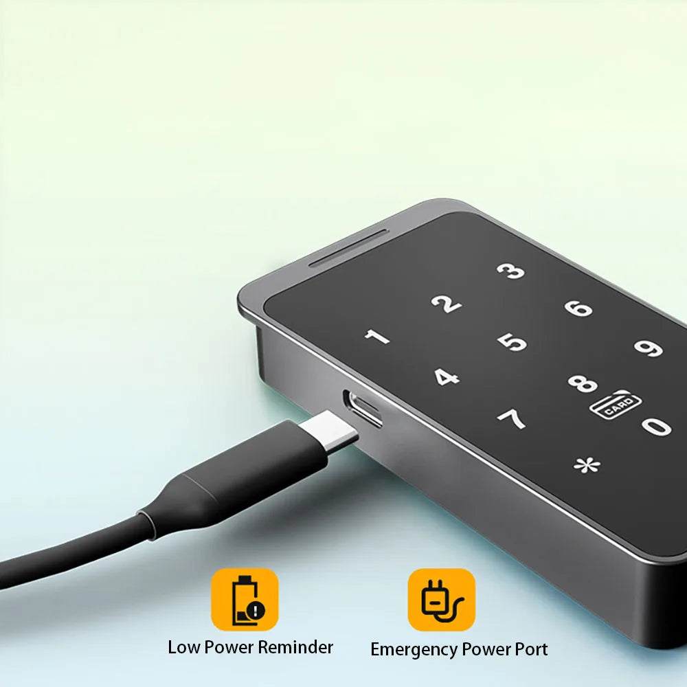 Smart TTLOCK APP Digital Password Fingerprint Lock High Quality Security for Wardrobe Cabinet Box - Easy Access Control Vue