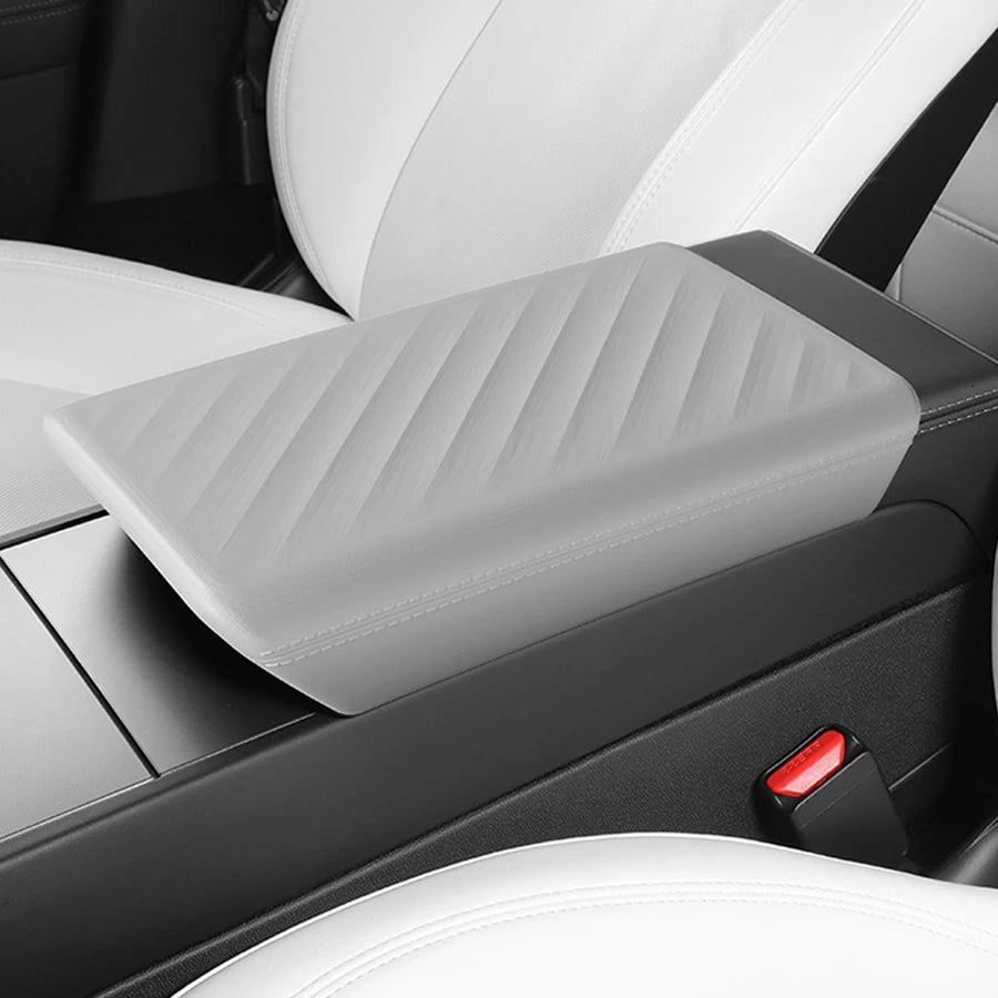 TPE Soft Car Center Console Armrest Protector Box Cover For Tesla Model 3 Y 2017-2026 Durable Accessory for Interior Protection Vue