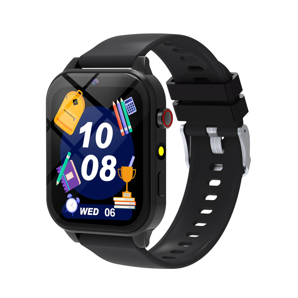 New Smart Watch Kids Toys 18 Games Sleep Monitoring Alarm Clock Calculator Steps Children Smartwatch Camera Boys Girls Gifts Vue black