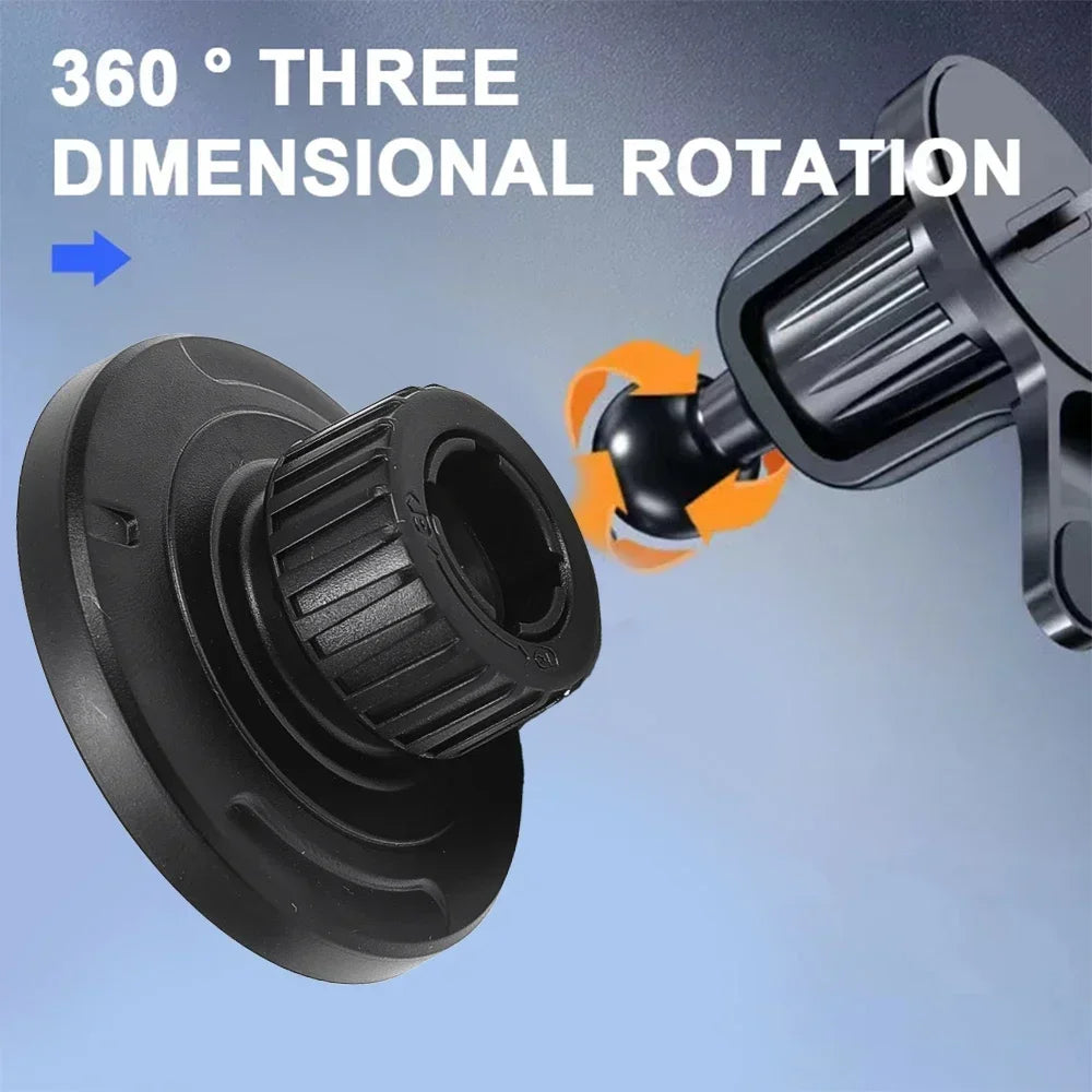 Universal 17mm Ball Head Base Magnet Brackets For MagSafe Car Mount Accessories Mini Magnetic Car Phone Holder Parts for iPhone Vue