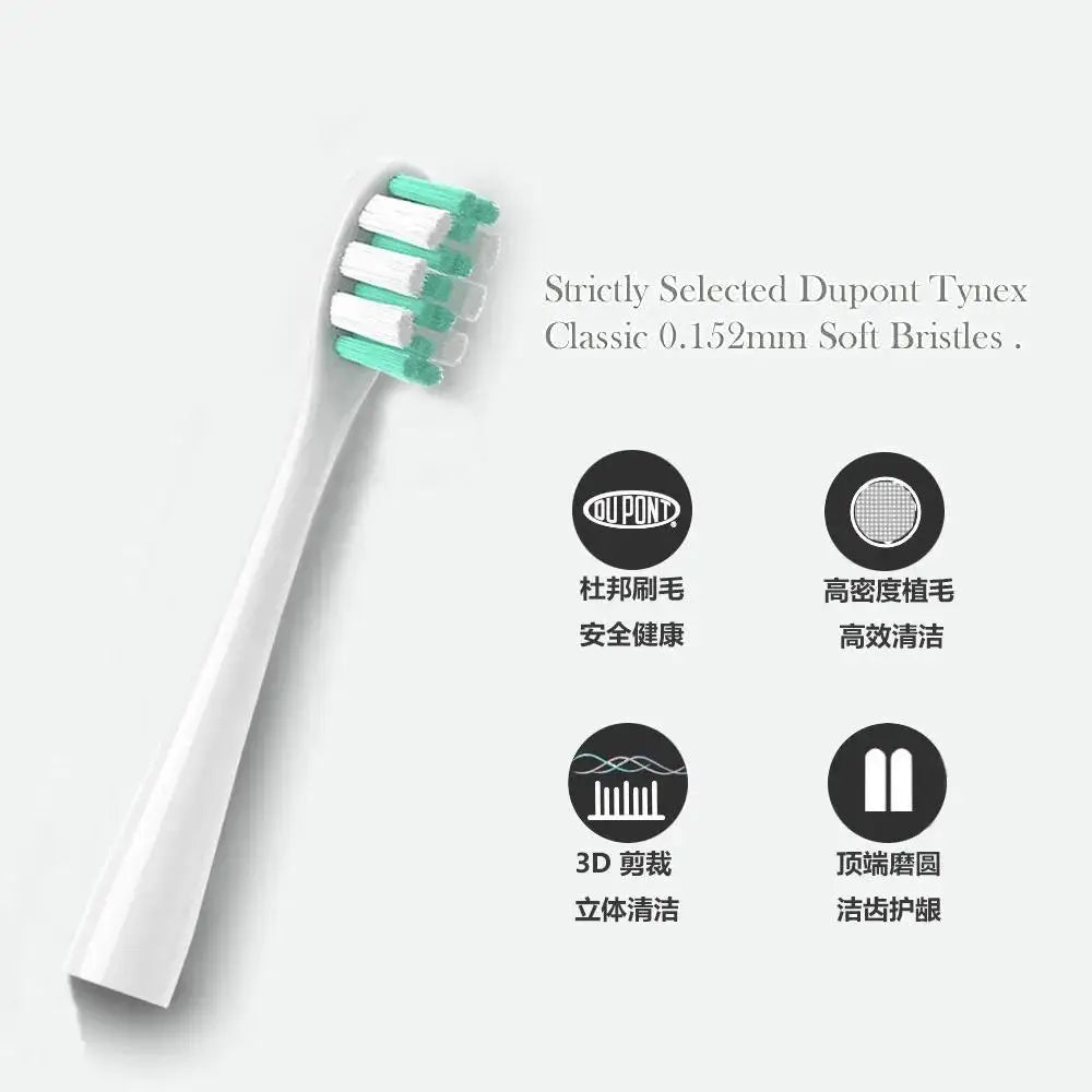 Replacement Toothbrush Head For Nandme NX7000 Sonic Electric Toothbrush Soft DuPont Bristle Tooth Brush Head 5/10/20PCS Vue