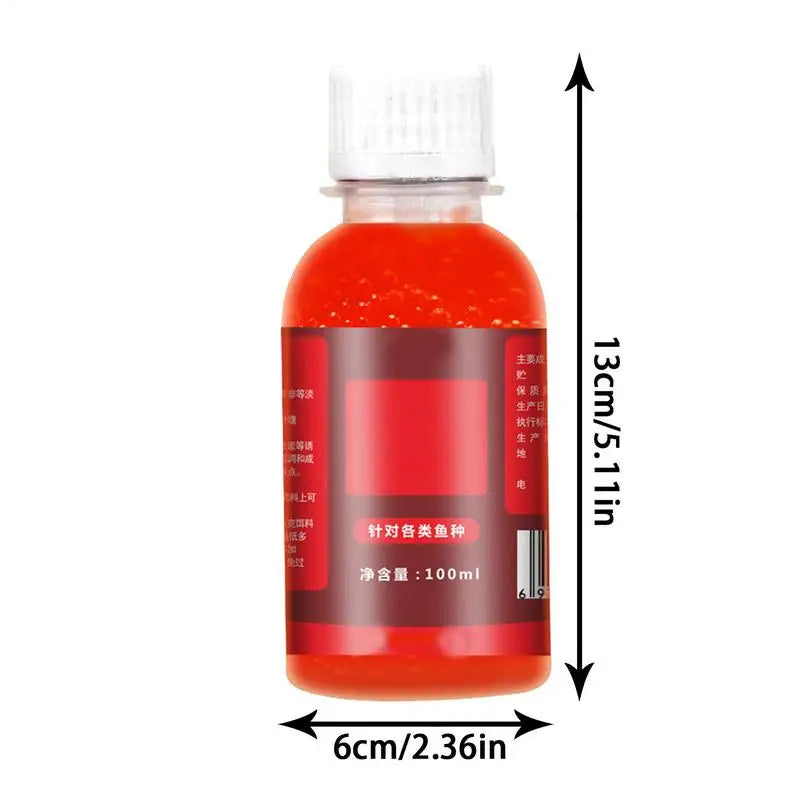 Red Worm Fishing Bait Additive Liquid Concentrate 60ml/100ml Fishing Bait Additive Vue