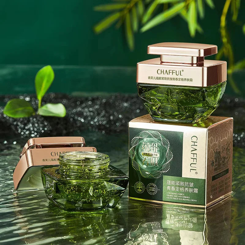 Plant Caviar Collagen Firming Revitalizing Cream Hydrating Moisturizing Repair Skin Dark Yellow Rough Skin Care Korean Face care Vue 65g
