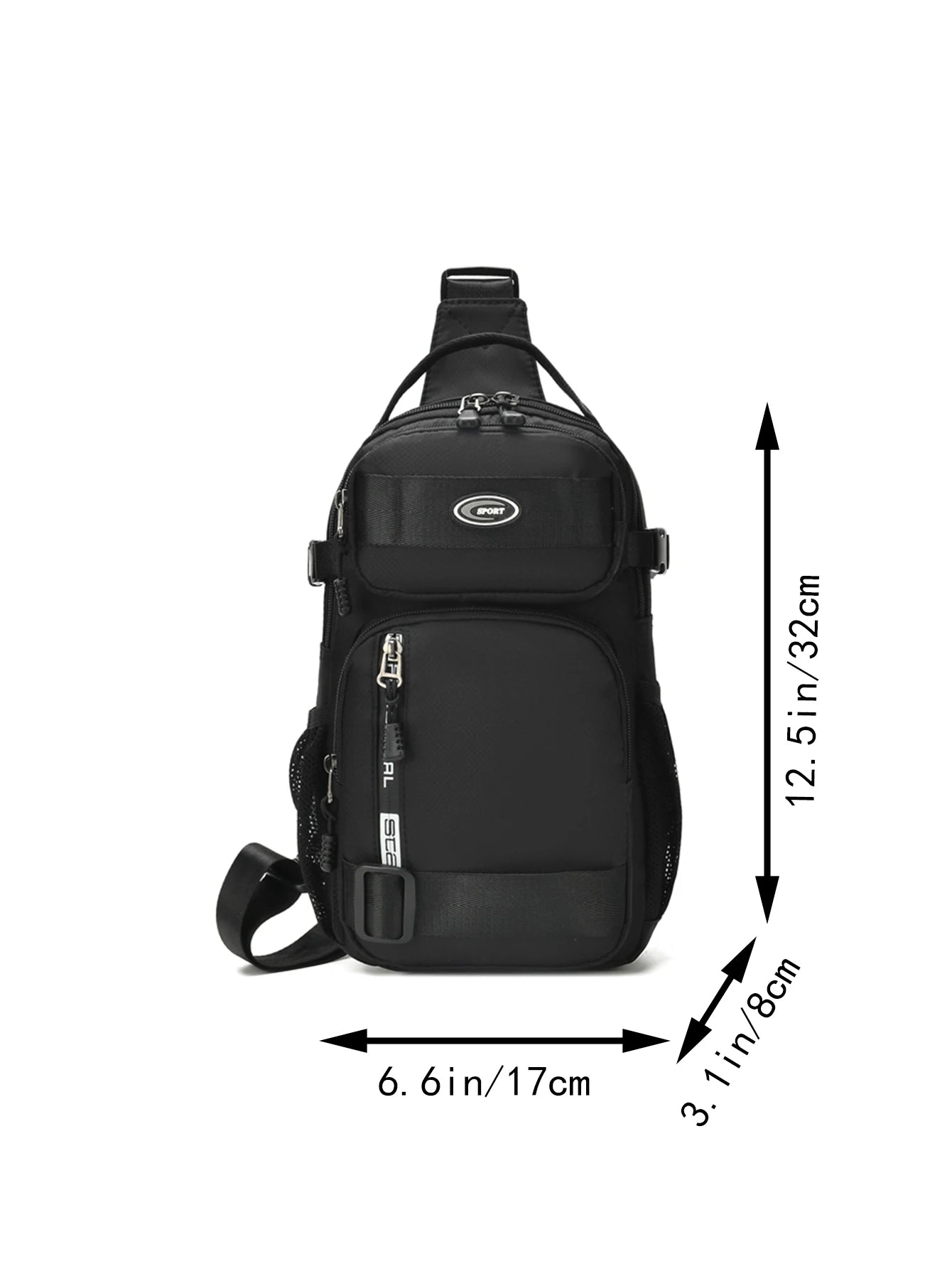 Waterproof Multi-pocket Sling Bag Men Anti-theft Chest Port Casual