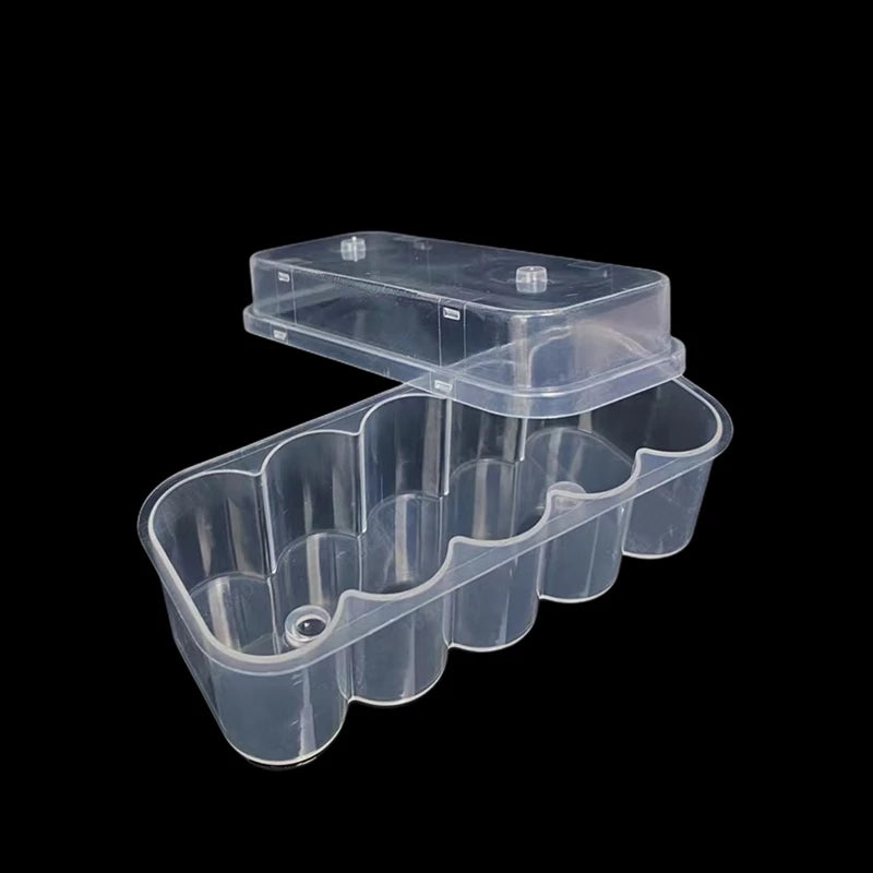Mini Microtube Storage Box Clear Vial Storage Case Stackable Freezer Tube Box Diabetic Supplies Refill Bottle Pixelated Life Vue