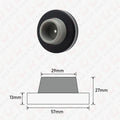KAK Silicone Rubber Door Stopper Anti-collision Wall Protector Black Door Damper Buffer Glass Door Stainless Steel Door Hardware Vue 1 x Black