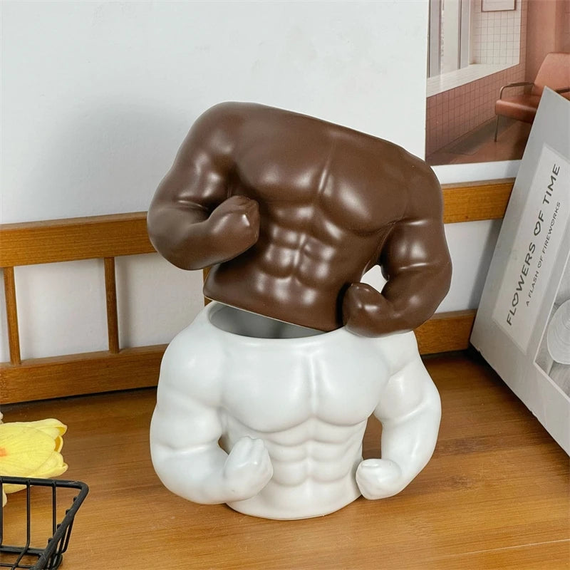 Boyfriend Muscle Ceramic Mug Funny Couples Coffee Cup Cute Quirky Gift For Teens Friends Birthday Gift Unique Home Office Desk Vue