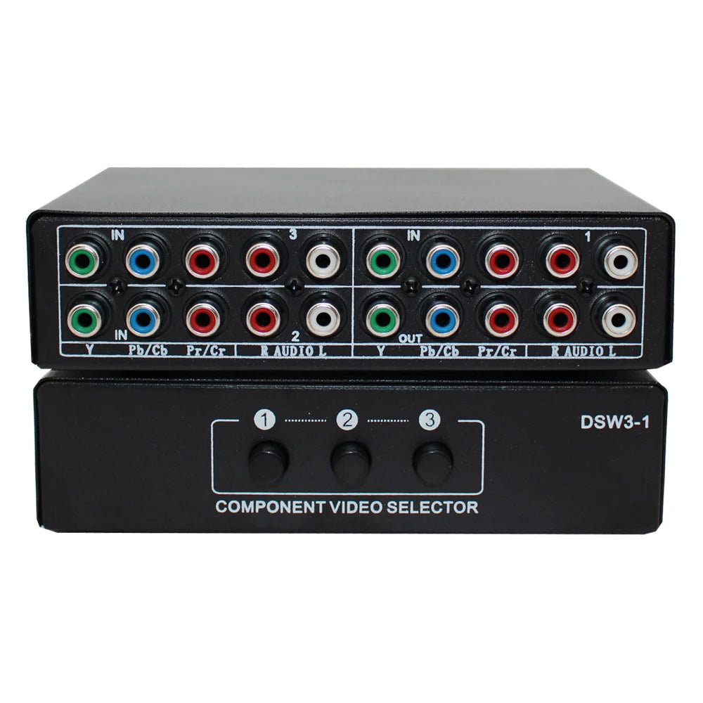 5 RCA 3 Way Ypbpr RGB Component Switch Selector AV Switcher Vue Default Title