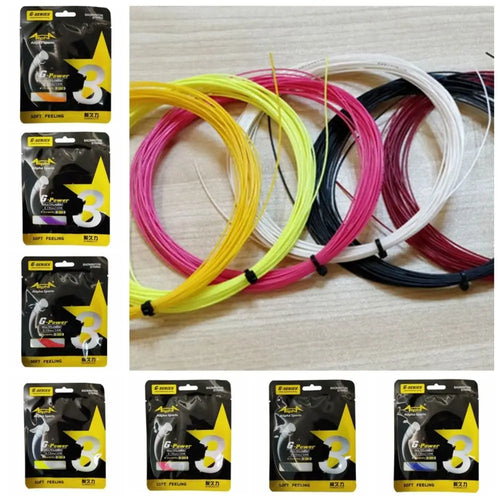 0.7mm G3 Badminton Racket Line High Elastic Standard Badminton String Carbon Nanofiber Durable Badminton String Line Training Vue