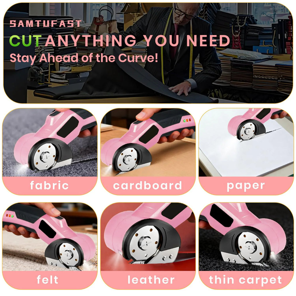 Cordless Electric Scissors,Rechargeable Cutter Electric,Cardboard Cutter Electric for Cardboard Plastic Fabric Leather Carpet Vue