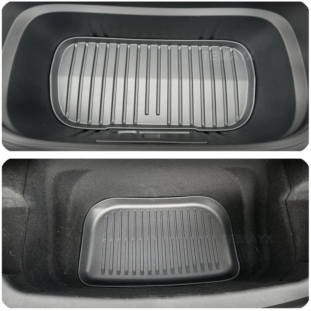 Floor Mats for 2025 2026 Tesla Model Y Juniper Premium Cargo Liners Trunk Mats Frunk Seatback Protector Mats Travel Accessories Vue