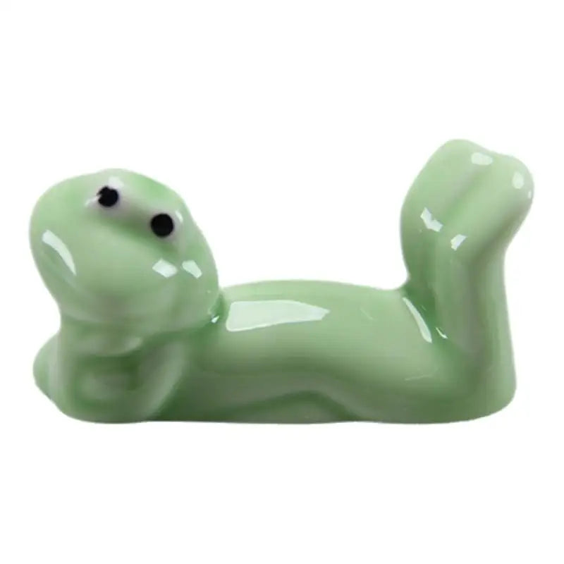 〔CC11〕1Pcs Spoon Fork Rest Tableware Restaurant Utensil Creative Ceramic Funny Frog Chopstick Holder Cutlery Stand Kitchen Tools Vue A3
