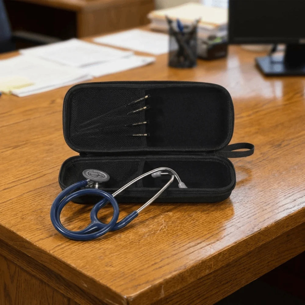 EVA Stethoscope Storage Bag Shockproof Empty Portable Storage Box Mesh Pockets Zipper Stethoscope Carrying Case For Home Vue