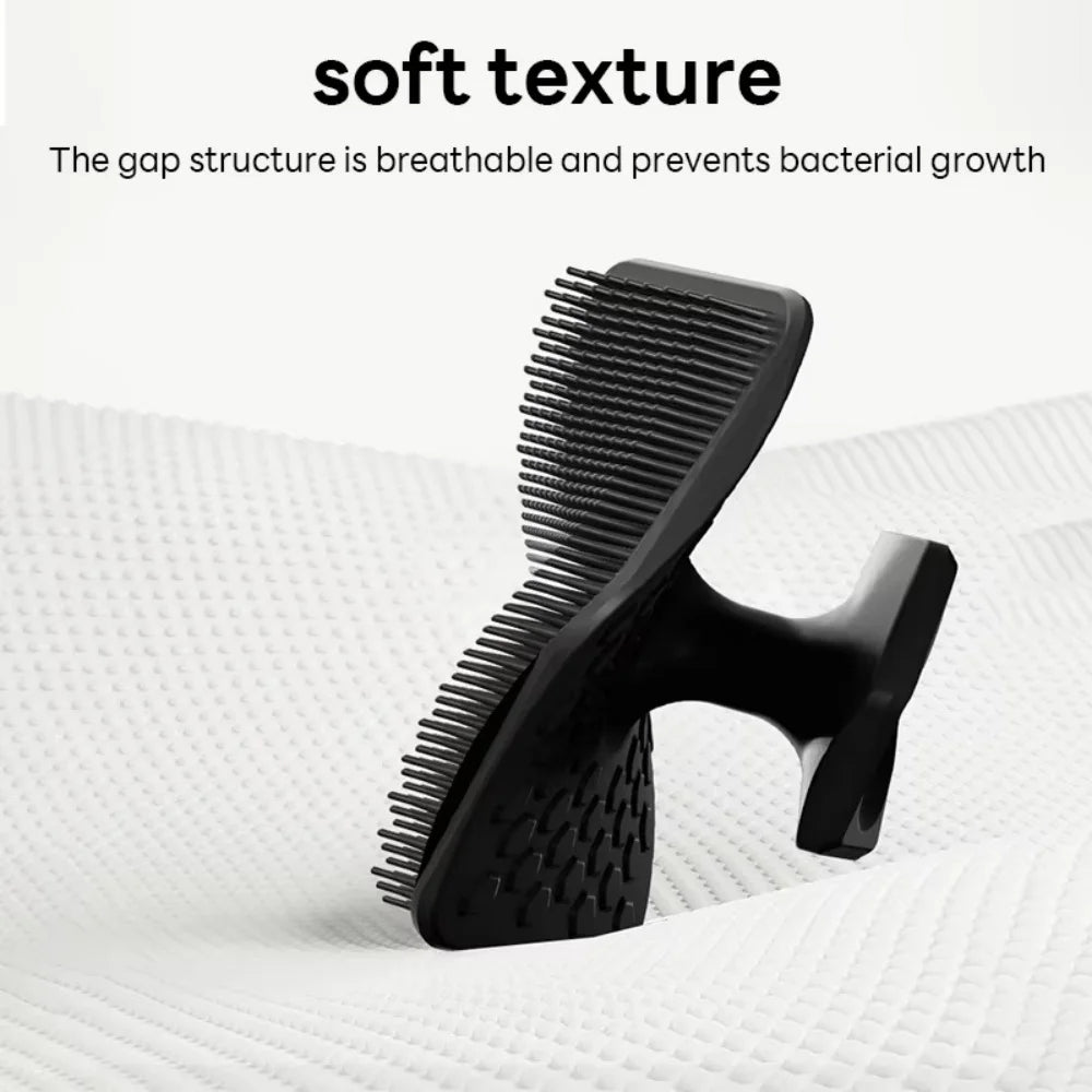 Mini Manual Facial Cleansing Brush Men Silicone Face Scrubber Deep Clean Blackhead Remover Shaving Massage Skin Exfoliator Tool Vue