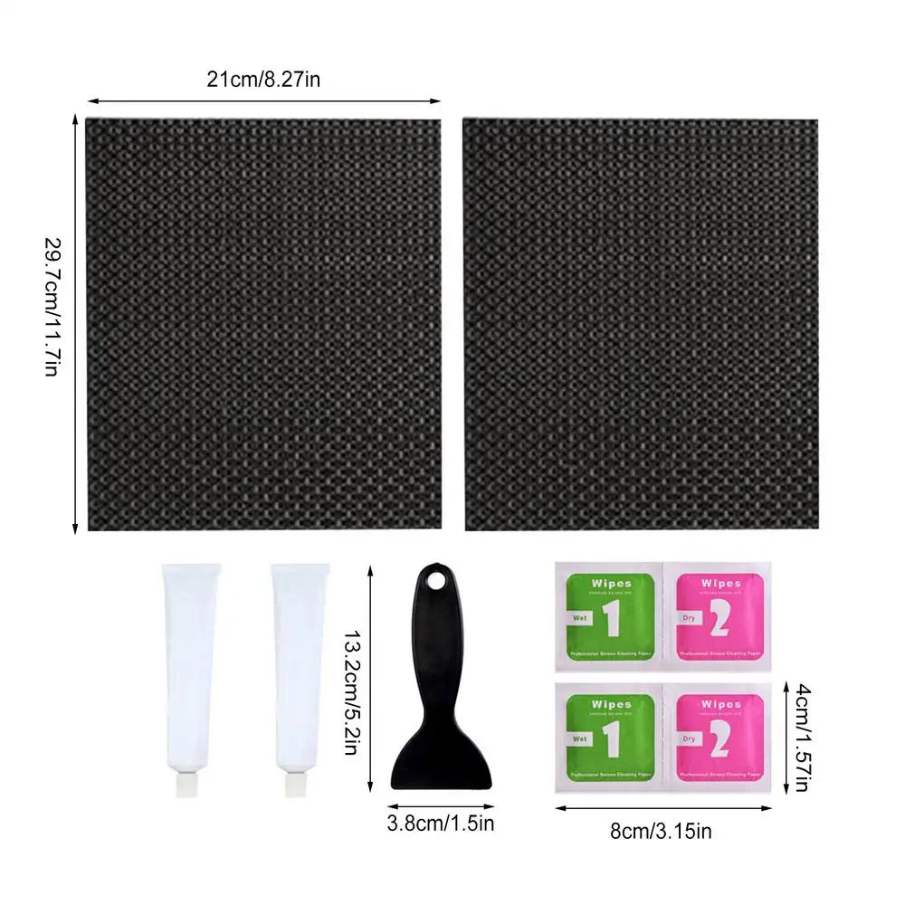 Trampoline Repair Patch Kit Replacement Strong Cuttable Tear Repairing Trampoline Patch Repair Kit for Home Garden Yard Lawn Vue 1 kit