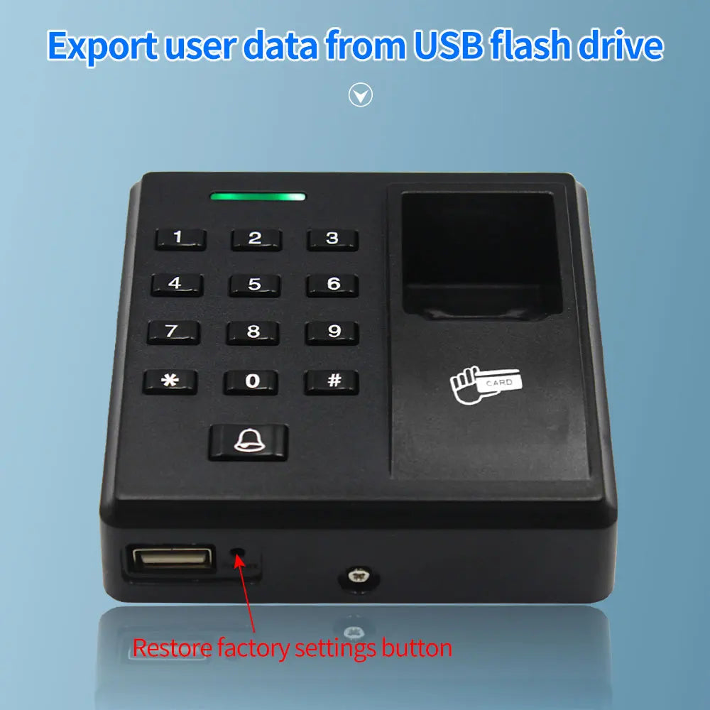 New Quality Biometric Keypad Fingerprint Access Control Machine Digital RFID Card Reader Scanner Sensor For Electric Door Lock Vue
