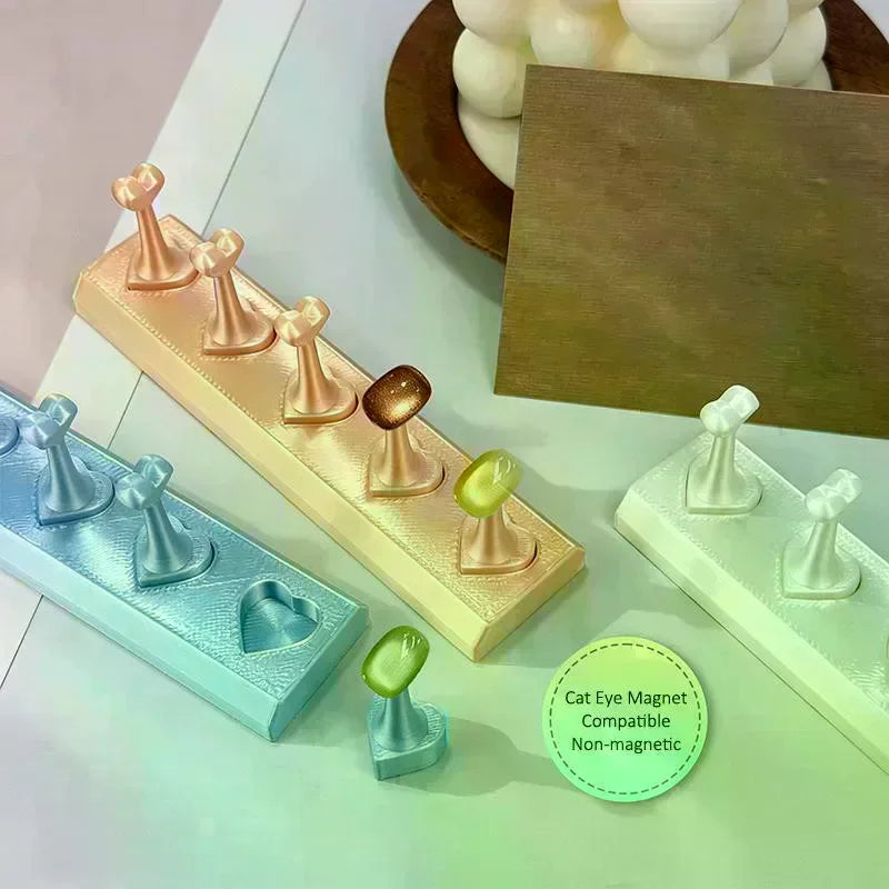 Plastic base frame, nail display, non-magnetic fake nail tip, practice table, press nails for nail training Vue