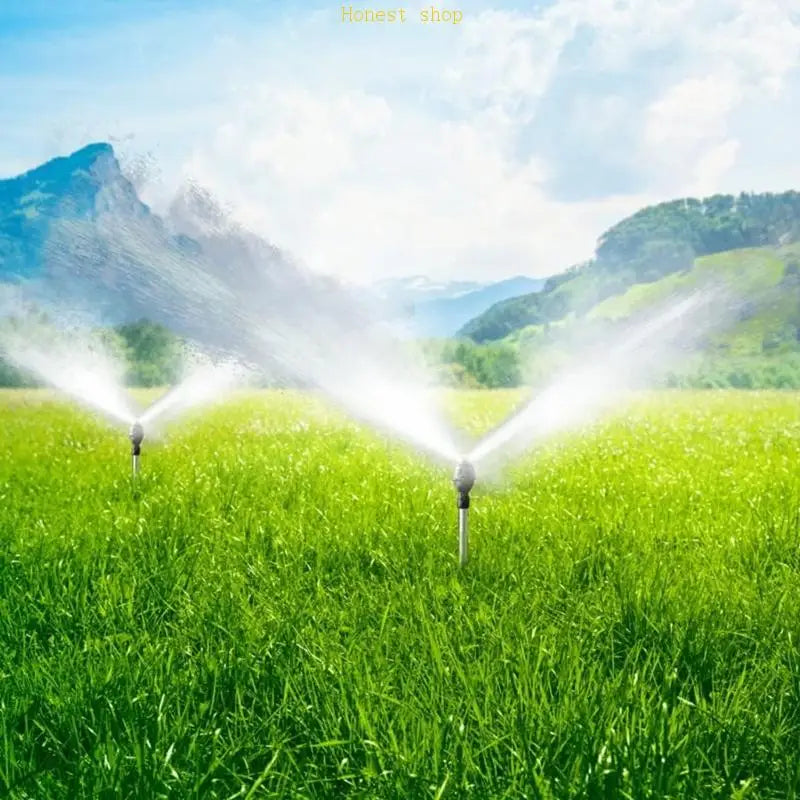 360° Rotating Garden Sprinkler Adjustable Tripod – 2 Pack Rotating Garden Sprinkler Vue