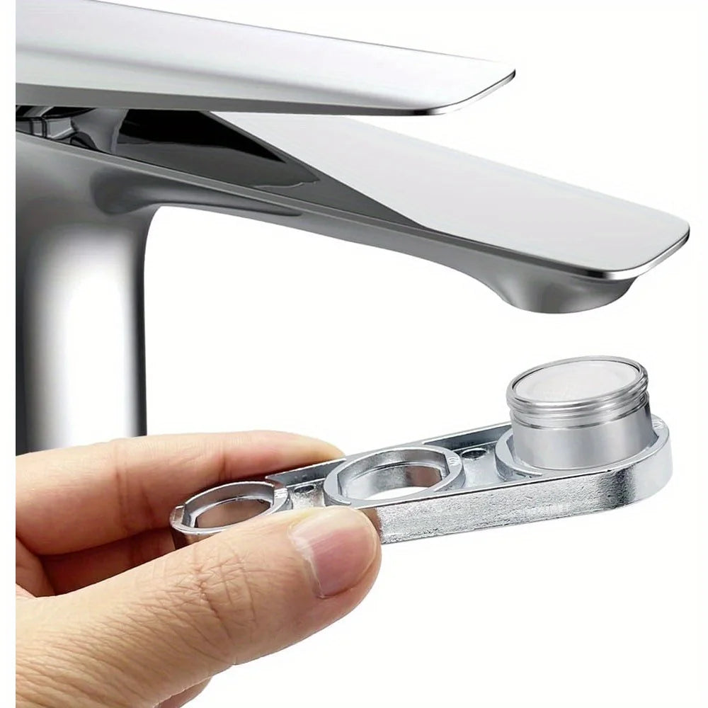 2 In 1 Faucet Aerator Wrench Water Flows Adjusting Faucet Bubbler Wrench Plumber Home Bathrooms Faucets Maintaining Tools Vue