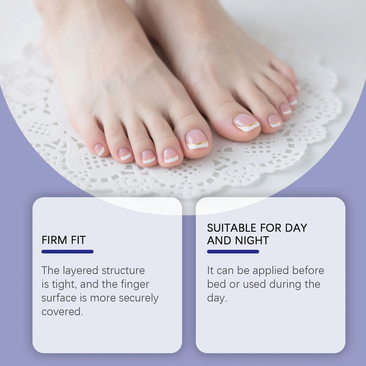 Toenail Care Patches - Mild Gentle Formula, Deeply Nourishes & Brightens Dull Toenails, Daily Cleansing & Nourishing Care Vue