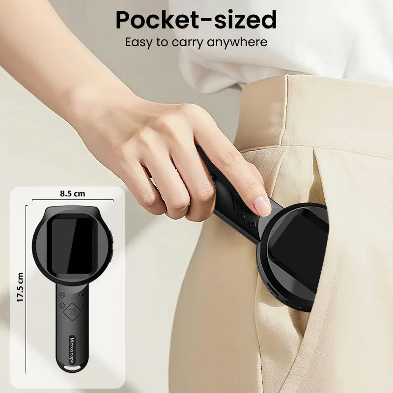 2.8" IPS HD Digital Microscope 100X Portable Magnifier & LED Digital Microscope Vue