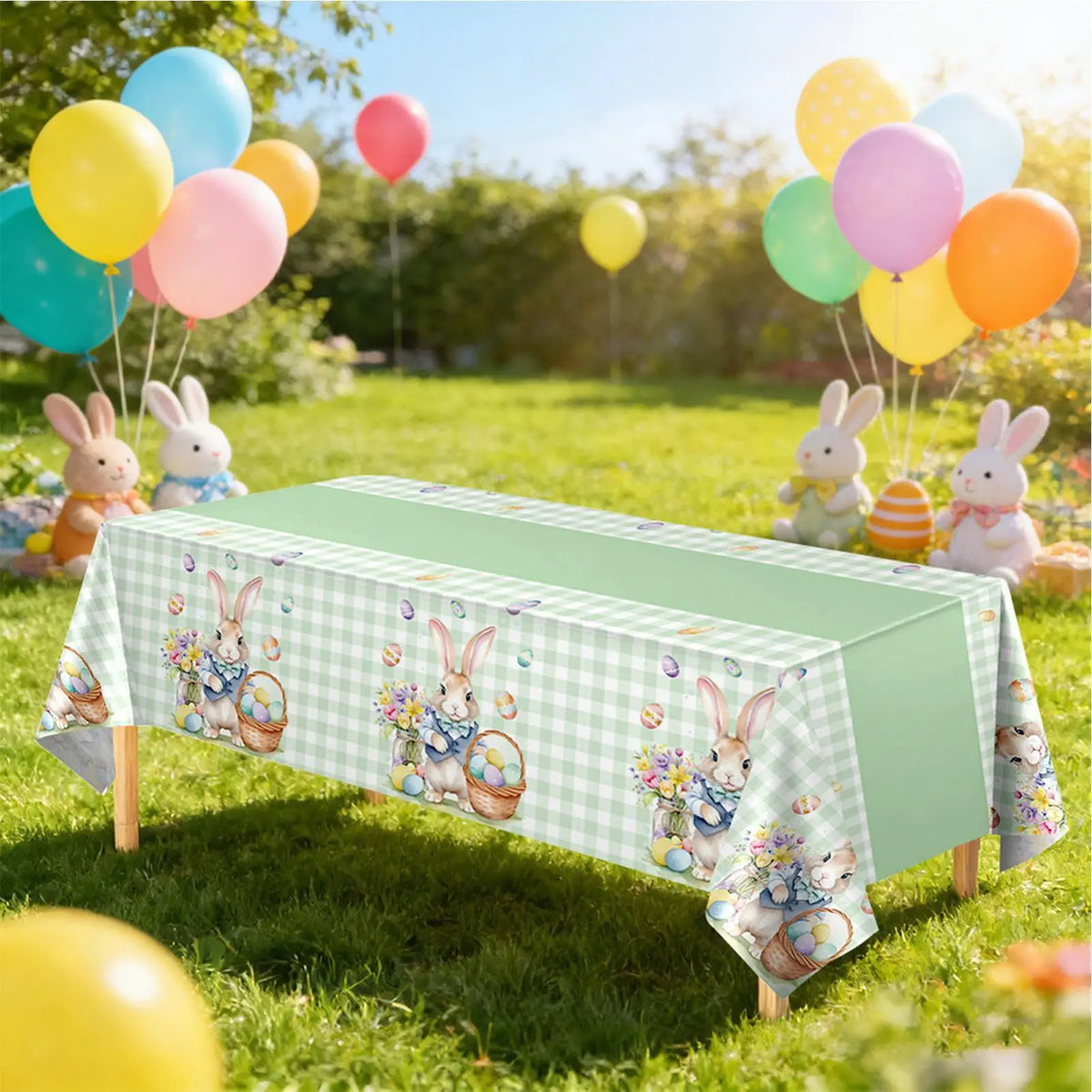 274x130cm Easter Tablecloths disposable Rectangular Waterproof Table Cover Rectangle Table Cover Decorations for Picnic Kitchen Vue