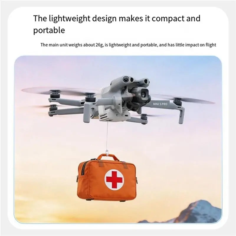 Hot-Remote Airdrop System For DJI Mini5pro/Air3/ Transport Delivery Vue