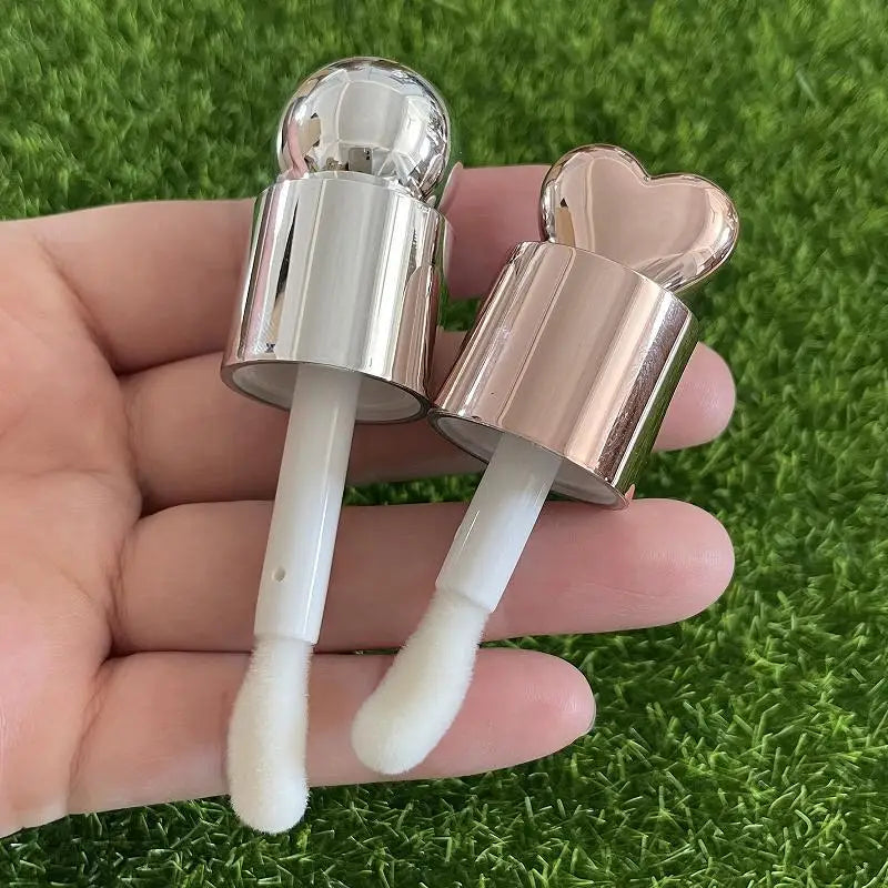Clear 5ml Plastic Lip Gloss Tube For Packing Lip Gloss With Screw Custom Printing Color Cap Available With Brush Wholesale 50pcs Vue