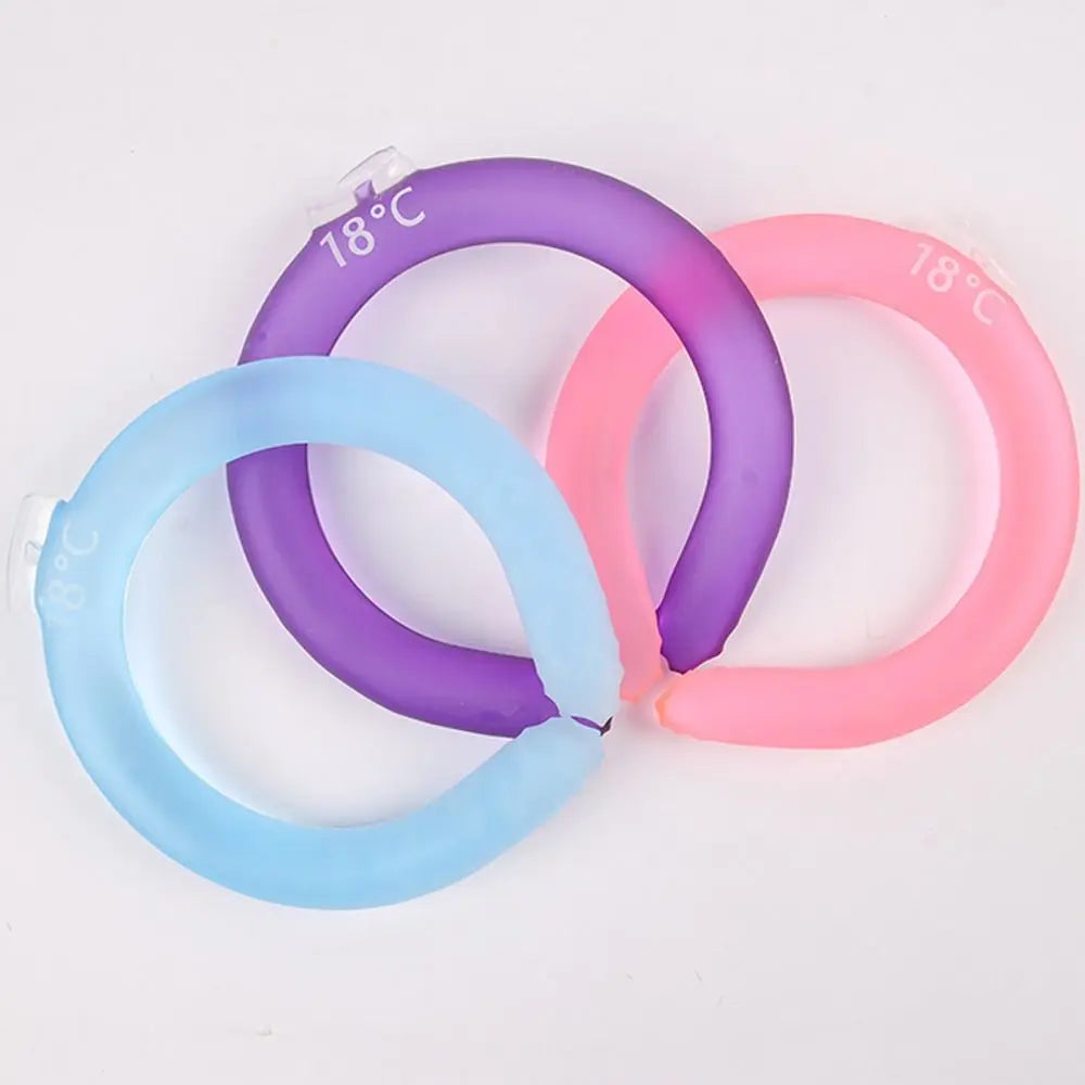 Tube Neck Cooler Ice Reusable Cooling Ring Gel Liquid Maker Wraps