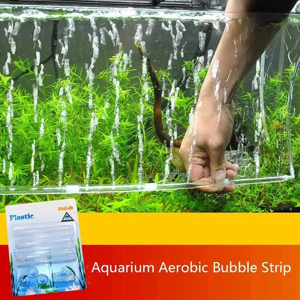 Aquarium Air Curtain Set Bubble Strips Plastic Fish Tank Bubble Bar Release Diffuser Increasing Oxygen Air Pump Accessories Vue