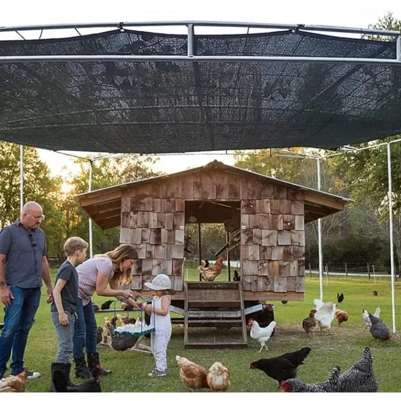 2x2m/2x4m Black Sun Shade Net Beige Shading Net UV Protection Plant Shed Outdoor Sunshade Mesh HDPE Sunscreen Fabric Sunshade Vue