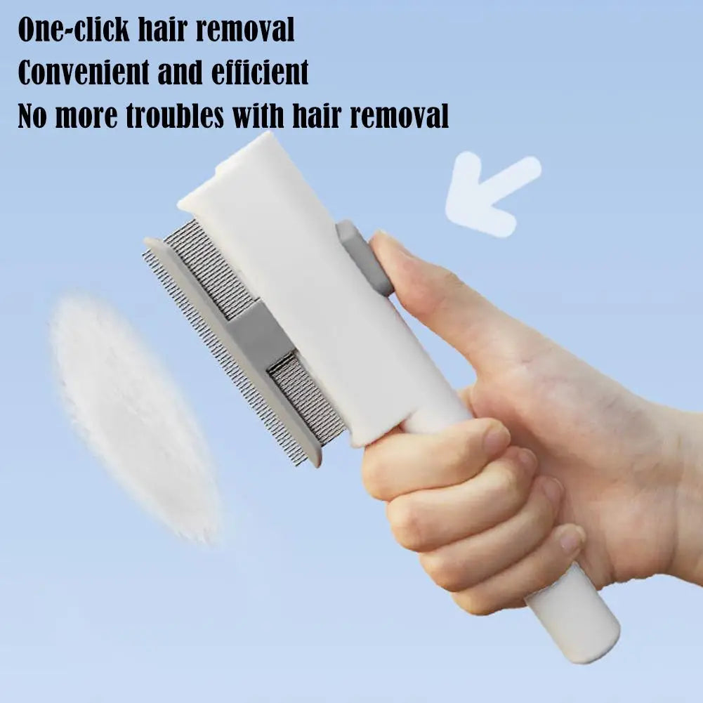 Dual Length Stainless Steel Teeth Comb Dematting Grooming Tool Pet Brush for Long Short Hair Dogs Cats Vue