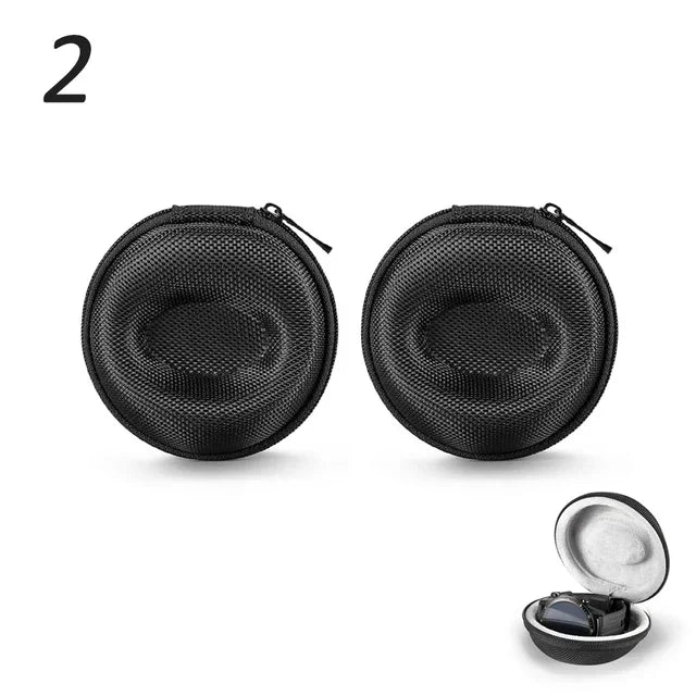 1-2Pc Travel Case Portable Storage Box For Single Watch Shock And Impact-resistant For Wristwatches Smart Watches Watch storage Vue 2pcs-A