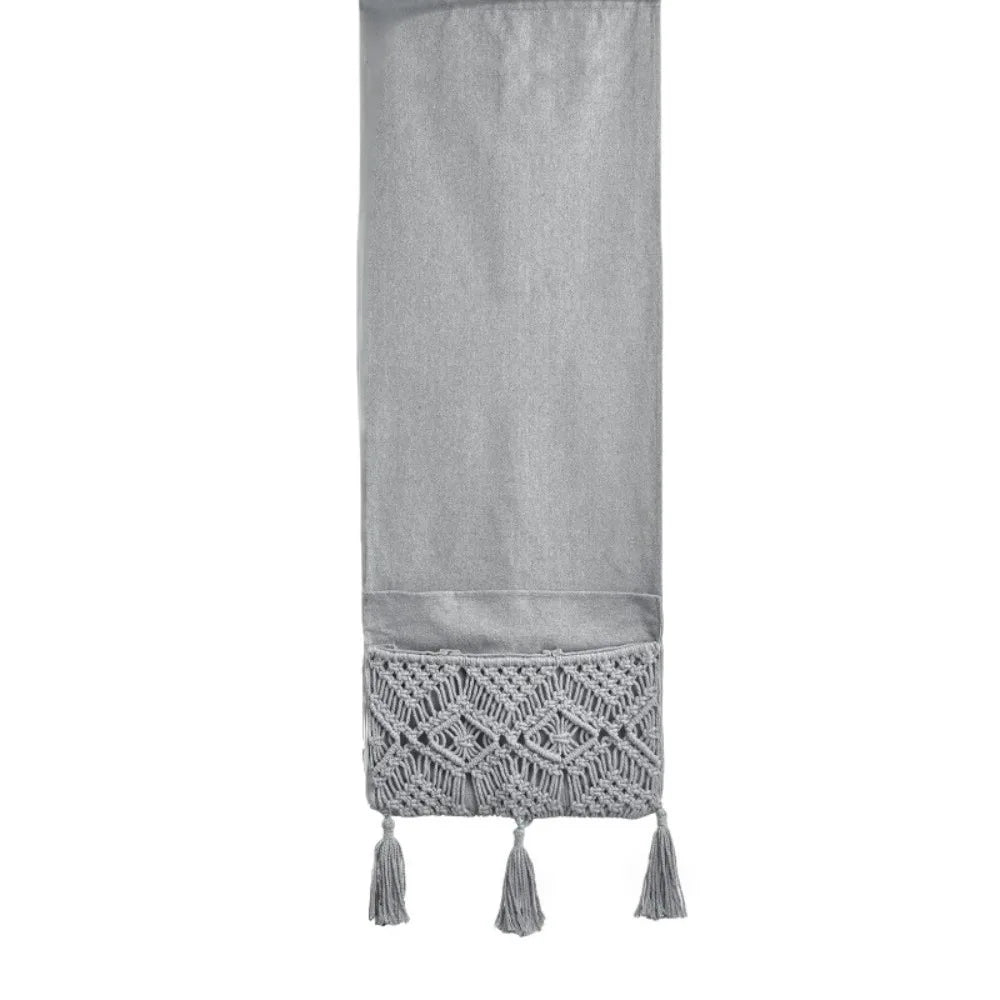 Space Saver Sofa Armrest Organizer Pouch Bohemian Style Non-Slip Sofa Cover Side Pockets Easy To Storage Multifunctional Vue Grey