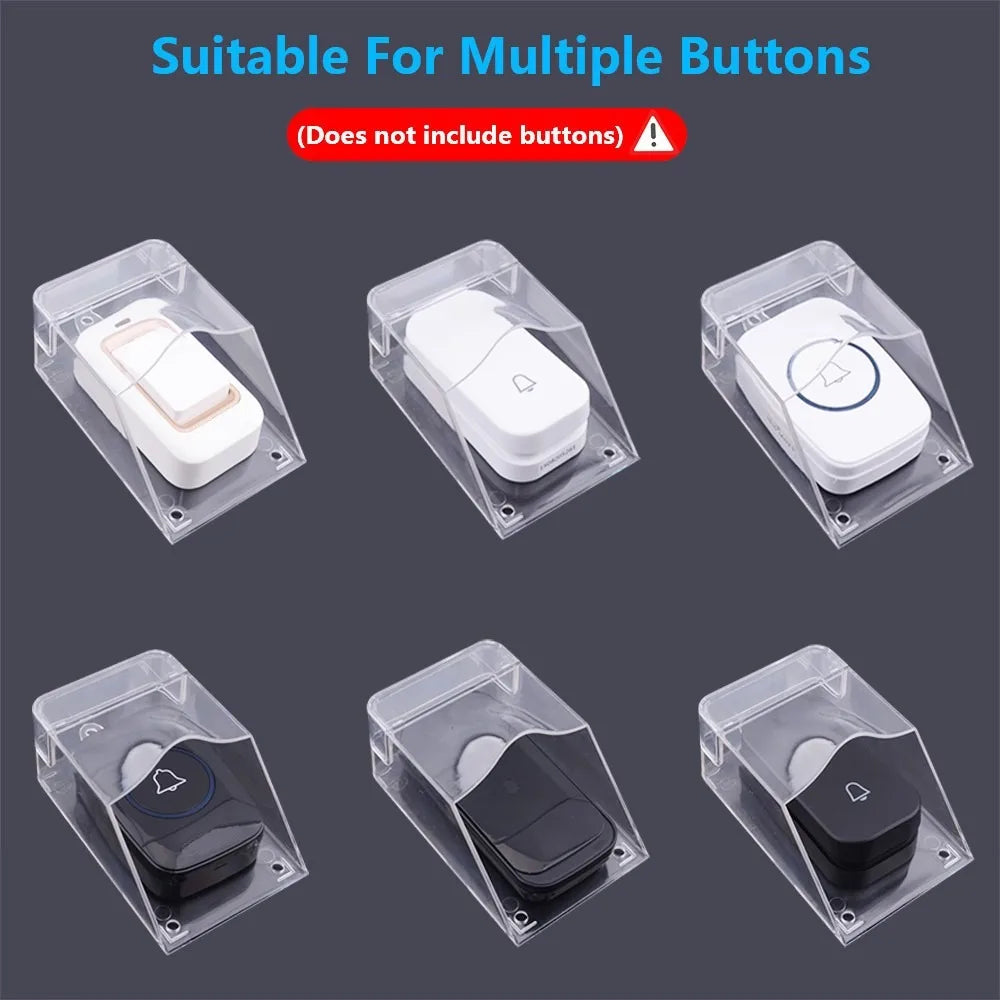 Wireless Doorbell Waterproof Cover Transparent Cap for Outdoor Doorbell Protection Box for Rain Protection and Splash Prevention Vue