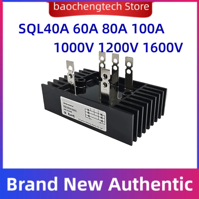 SQL100A1200V SQL80A1000V SQL150A1600V SQL60A sql 40A 60A 80A 100A Three-phase bridge rectifier module 1000V 1200V 1600V AC-DC Vue SQL40A 1600V