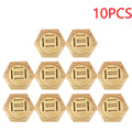 Pine Wood Medal Holder Hexagonal Wood Medal Rack Honeycomb Combination Medal Display Stand Creative Splicing Wall Decor Gift Vue 10PCS