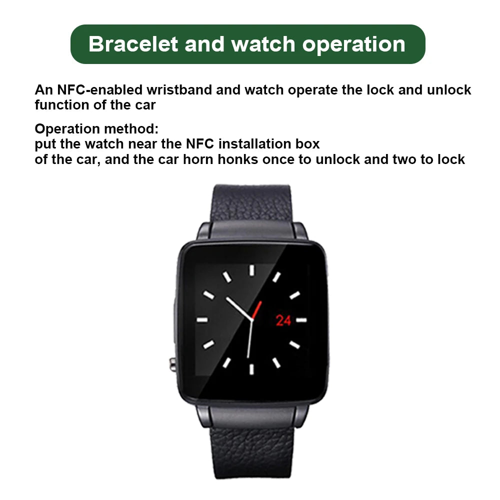 NFC mobile phone watch modified car NFC keyless access system smart digital key matching mobile phone Bluetooth remote control Vue