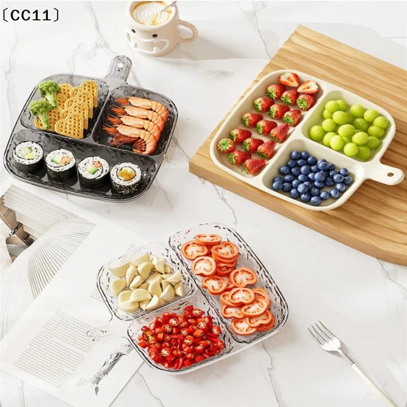 CC113 5 6 Grids Fruit Plates Dining-table Divided Seasoning Plate