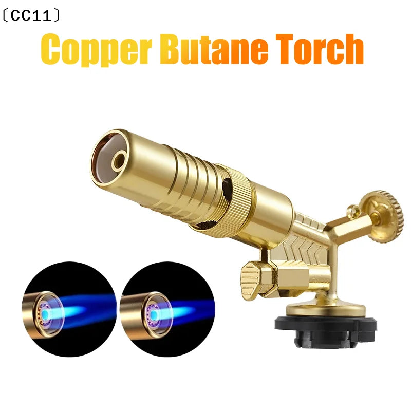 Portable Welding Gas Torch Flame Nozzle Butane Burner Outdoor Camp