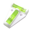 1 Pcs Mini T Type Spirit Level T-type Scope Triangle Level Measuring Kit Bullseye Level Bubble Measurement Inclinometer Tools Vue White