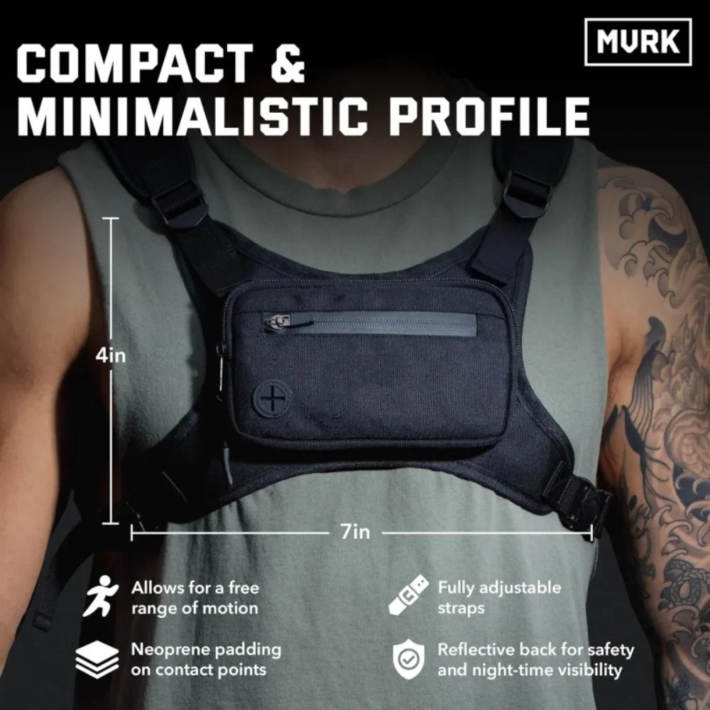 Spot, Outdoor Breast Bag Men's Multifunctional Training Running Sports Hiking Fitness Bag Tactical Bag Vue