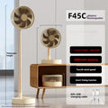 USB Foldable Portable Fan 4 Speeds Timing Battery Operated Mini Floor