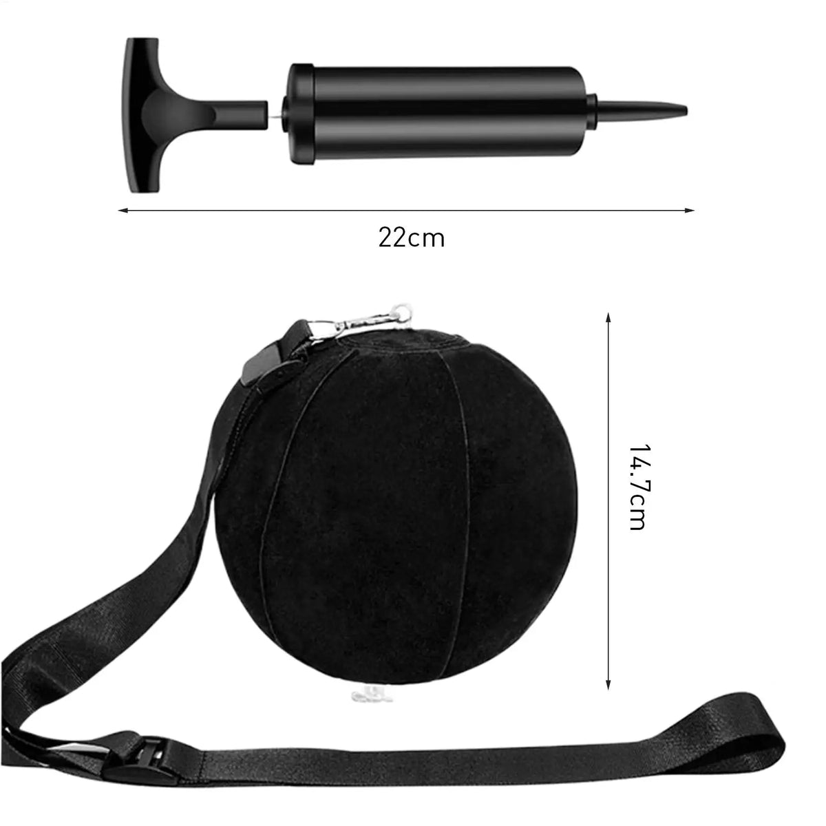 Golf Swing Trainer with Inflatable Practice Ball & Adjustable Rope - Indoor Outdoor Swing Corrector Aid for Men, Women, Beginner Vue